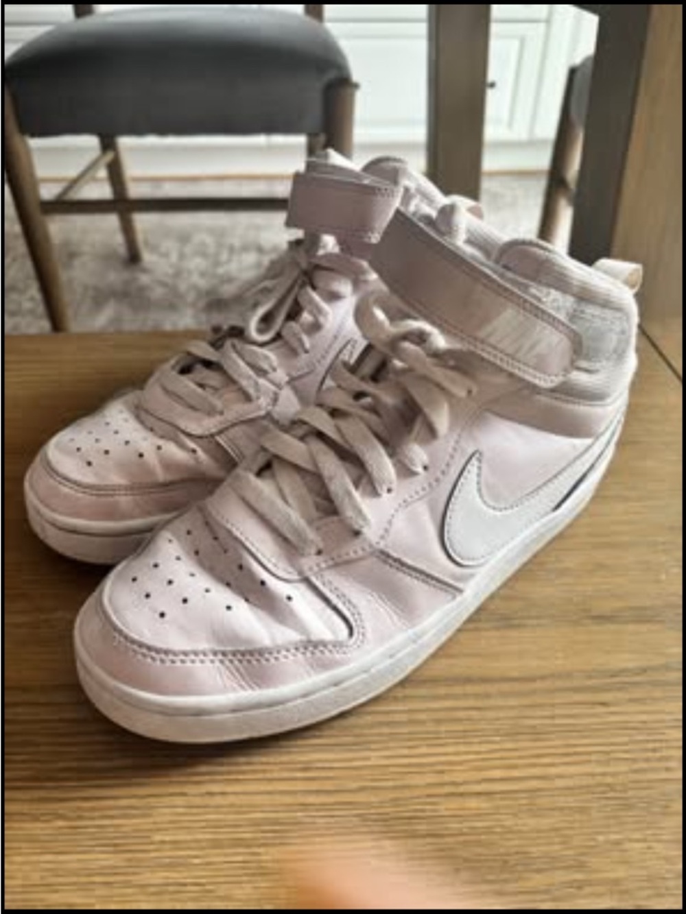 Nike Youth Sneaker Interior in Light Gray